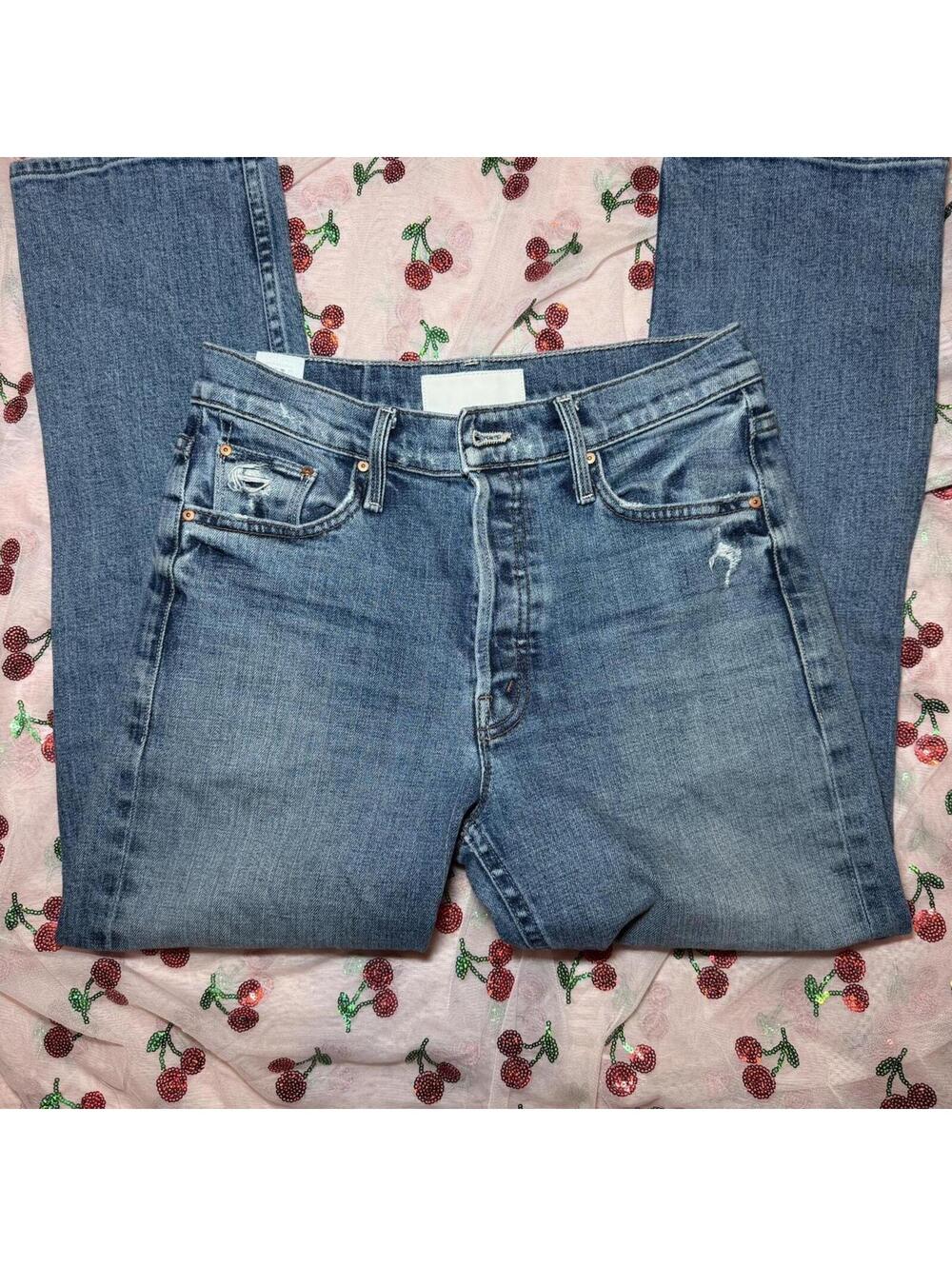 Mother Superior blue denim jeans #denim #highwaisted